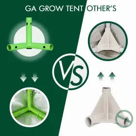Ga Greenarchitecture 700961419674 Tent 24x24x48 Reflective Mylar Hydroponic With Window And Waterproof Tray #2