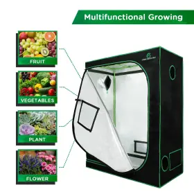 Ga Greenarchitecture 700961419674 Tent 24x24x48 Reflective Mylar Hydroponic With Window And Waterproof Tray #3