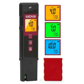 Gidigi Gx-ph01b Ph Meter For Water Stable Accuracy Digital Tester Pen Black 2 In 1