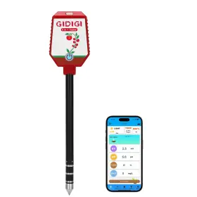 Gx-s08 Gidigi Soil Ph Meter Smart Moisture With App Control Digital Test Ki