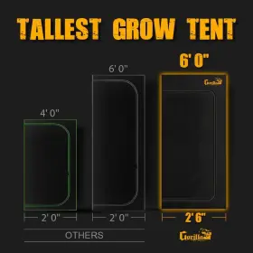 Gorilla Grow Tent 300481425355 Unmatched Durability In Hydroponic Indoor Tents 300lbs Hang Weight Capacity #3