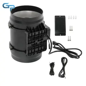 Gre213825 Greatparts 8-inch 807 Cfm Inline Duct Fan With Temperature And Humidity Controller Ec Motor