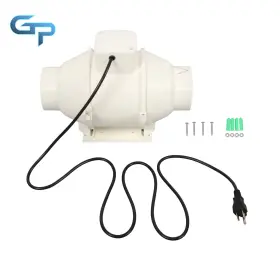 Gre213895 Greatparts 4 Inch Inline Duct Fan 280 Cfm Pipeline Pressurization Ventilation Exhaust