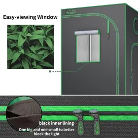 Green Hut 654070969899 Grow Tent For Plants Indoor 48 Inch X48 X78 Mylar Hydroponic Tents Gr #3