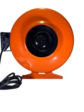 Vnt-gb-hvf06 Growbright 6 Inch Hydroponics Inline High Velocity Duct Fan Exhaust Blower Vent Mount Hvac