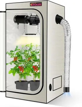 Growtent Garden 313030980984 Atour Led Grow Light Specil Tent 18 Inch X18 X48ftft High Reflective Pe Film