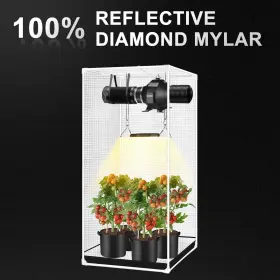 600d Growtent Garden 788537018186 Atour 48 Inch X24 X60 Grow Tent Reflective Mylar Hydroponic With #2