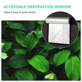 Growtent Garden 789615438858 24x24x48 Grow Tent Reflective Mylar Hydroponic With Window And Floor Tray 2x2 #2