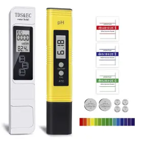 Ce1759 Gudoqi Ph Meter Tds Combo Pool Water Test Kit Tester Digital Ppm