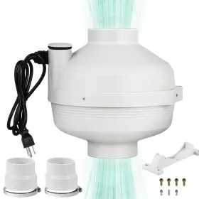 Hc-110 Hanchen Radon Fan 260cfm Mitigation System 4 Inch Electric Inline Duct Waterpro
