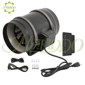 1753365 Handdo 8 Inch Inline Duct Fan - 807 Cfm With Quiet Ec Motor And Ventilation Exhaust