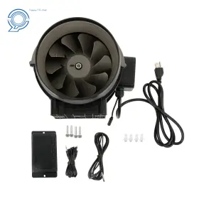 Hp128295 Happy19star 8 Inch Inline Duct Fan - 807 Cfm With Ec Motor And Temperature Humidity Controller