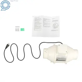 Hp128337 Happy19star Inline Exhaust Duct Fan 4 Inch 280 Cfm Ac Motor For Vent Bathroom Grow Tent