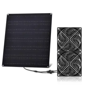 Kjhy6544 Hasdsagy Solar Powered Fan Panel 15w Ventilation Exhaust Waterpro