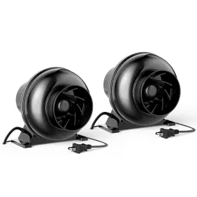 Healsmart 198401033649 4 Inch Inline Duct Fan 195 Cfm Ventilation Exhaust Hvac Vent Blower For