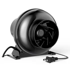 Healsmart 198401063998 4 Inch Inline Duct Fan 195 Cfm Ventilation Exhaust Hvac Vent Blower For