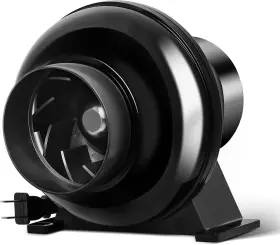 Healsmart 445053193157 4 Inch 195 Cfm Exhaust Inline Duct Fan Quiet Vent Booster Blower For Indoor Grow