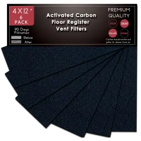 4001795 Hoctsom Carbon Filter 4 Inch X 12 Activated Charcoal Air Vent Floor Heater Pre-filter Sh