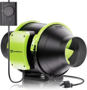 Hon&guan 800689568217 4 Inch Inline Duct Fan Upgrade Motor And Low Noise Ventilation Exhaust
