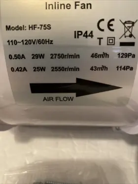 Hf-75s Hon&guan High Efficiency Inline Fan Mixed Flow Ventilation System #3