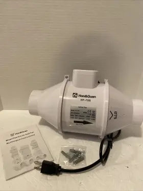 Hf-75s Hon&guan High Efficiency Inline Fan Mixed Flow Ventilation System