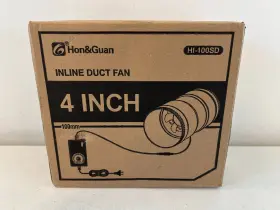 Hi-100sd Hon&guan 4 Inch Inline Duct Fan High Efficiency Flow Ventilation System