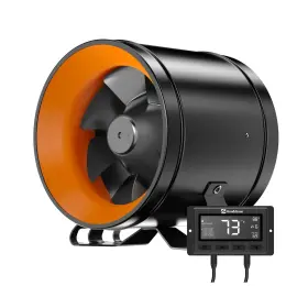 Hon&guan Honguan Pro 6 Inch Inline Duct Fan - 405 Cfm With Quiet Ec Motor And Temperatu