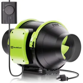 Pm165 Hon&guan 4 Inch Inline Duct Fan With Variable Speed Controller Upgrade Motor