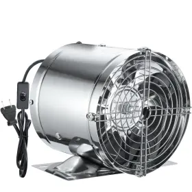 Ztfj06sl Hose Vary 6in Inline Duct Fan High Air Flow Extractor Heavy-duty Metal Exhaust
