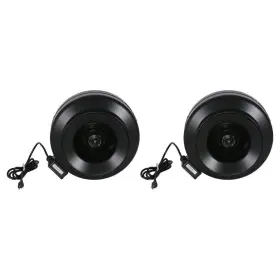 Hurricane 313045511579 12 Inch Commercial Grade Inline Wall Fan For Hvac And Ventilation 2-pack