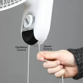 736503 Hurricane 16 Inch 90 Degree Oscillating 3 Speed Wall Mounted Fan White For Parts #3