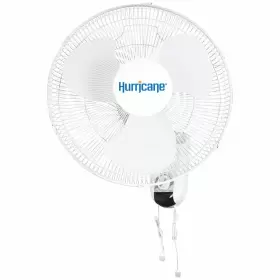 736503 Hurricane 16 Inch 90 Degree Oscillating 3 Speed Wall Mounted Fan White For Parts