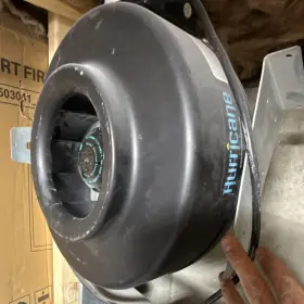 Hurricane Dam5034t.1 8 In Inline Exhaust Duct Fan 745 Cfm 120v Centrifugal Black