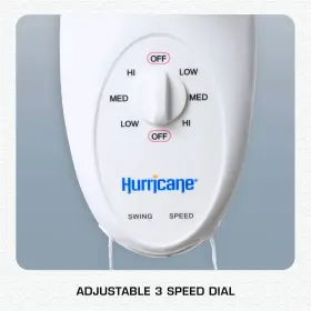 Hgc736500 Hurricane Supreme 12 Inch 90 Degree Oscillating 3 Speed Wall Mounted Fan White #3