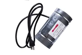 Hydro Crunch 856936007695 4 Inch 100 Cfm Booster Fan And X 12 Carbon Filter With 25ft. Ducting H #3