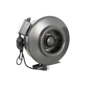 Wx11.8 Hydro Crunch Gdf100 Bath Fans 9.5 Inch Hx10 L Centrifugal Inline Duct Fan Round Black
