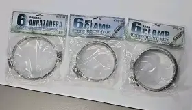 Acc6 Hydrofarm 6 Clamps Stainless Steel Duct Clamp Inch Worm Drive