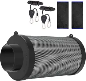 Hydrowe 313115394330 4 Inch Air Carbon Filter For Grow Tent Smellines Control With Australia Virgin C