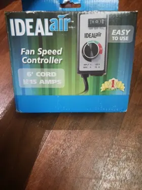 Ideal 847127002810 Ideal-air Fan Speed Controller 6ft 120 Volt Power Cord New