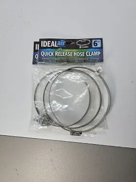 380122 Ideal Air 4- 6 Inch Clamps Stainless Steel Duct Clamp Commercial Grade Worm Drive