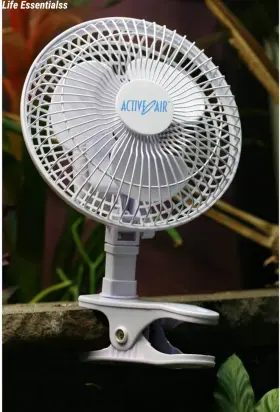 Acfc6  Inc. Desk Mountable Fan 360-degree Kitchen Clip On Stainless Steel 6in 2-speed #2