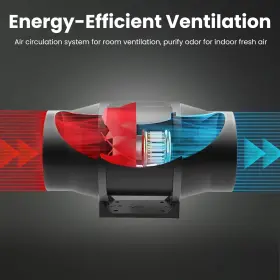 Infinipower 198401014402 6 Inch 395 Cfm Inline Duct Fan With Variable Speed Controller Exhaust Hvac B #3