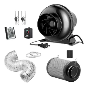 Infinipower 198401017816 Greenhouse Ventilation Equipment 4 Inch Inline Fan Air Carbon Filter 8 Fee