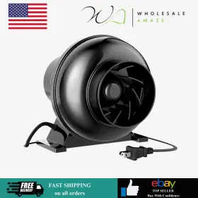 5xdpyh2q Infinipower 4 Inch 195 Cfm Inline Duct Ventilation Fan Exhaust Hvac Vent Blower Hydroponics