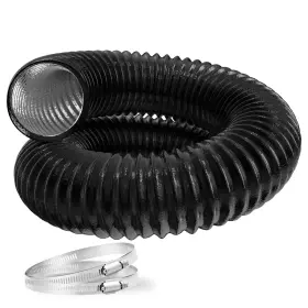 Infinipower Glduct12x8cpvcblk-c Flexible 12-inch Aluminum Ducting Dryer Vent Hose Heavy-duty Three-layer Pr