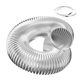 Glduct14x25c-d Infinipower Flexible 14-inch Aluminum Ducting Dryer Vent Hose Heavy-duty 14 Inch X 25ft Silver