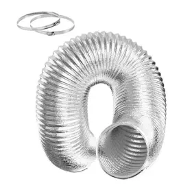 Glduct16c-g Infinipower Dryer Vent Hose Flexible 6 Inch Aluminum Ducting Heavy Duty Three-layer