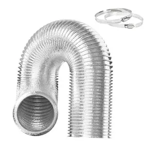 Glduct4x8cv5-b Infinipower 4-inch Aluminum Ducting Dryer Vent Hose 4 Inch X 8 Feet Silver