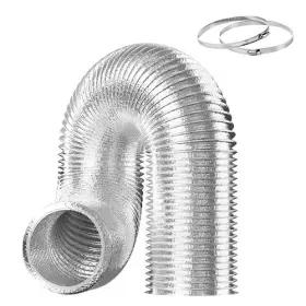 Glduct8c-g Infinipower Flexible 6-inch Aluminum Ducting Dryer Vent Hose Heavy-duty 6 Inch X 8ft Silver