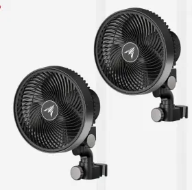 Acccx6 Infinity Cloudray S6 2-pack Grow Tent Clip Fan 6 Inch Ip-54 Rated Auto Oscillation